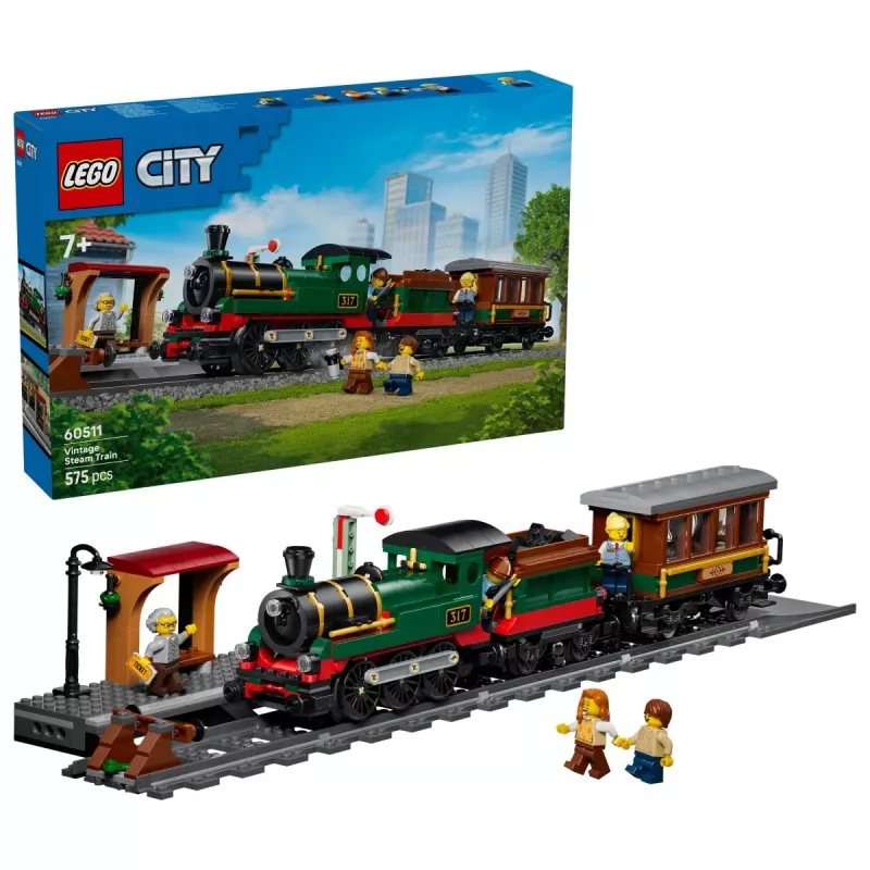 LEGO City 60511 Ιστορικό ατμοκίνητο τρένο (575 τεμ.)