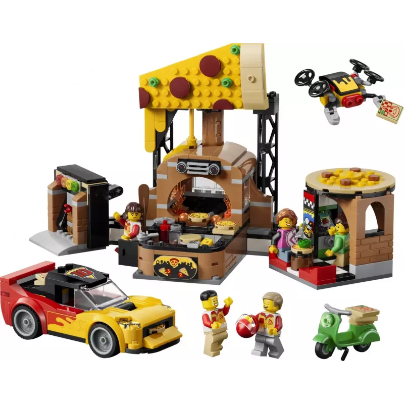 LEGO City 60496 Υπηρεσία παράδοσης πίτσας με οχήματα (494 τεμ.)