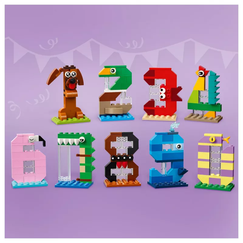LEGO 40807 Αριθμοί γενεθλίων - διακοσμητικό τούρτας με ζώα (281 τεμ.)