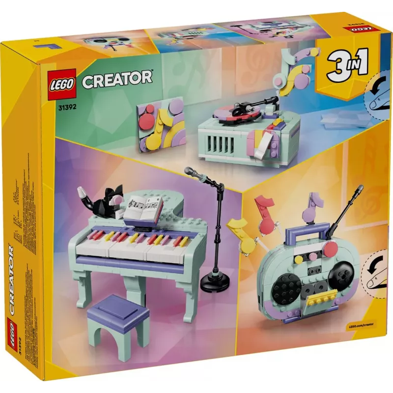 LEGO Creator 3-in-1 31392 Διακοσμητικό πιάνο με γάτα (485 τεμ.)