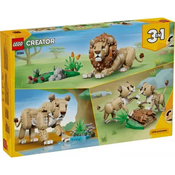 LEGO Creator 3-in-1 31386 Άγρια ζώα: Μεγαλοπρεπές λιοντάρι (839 τεμ.)