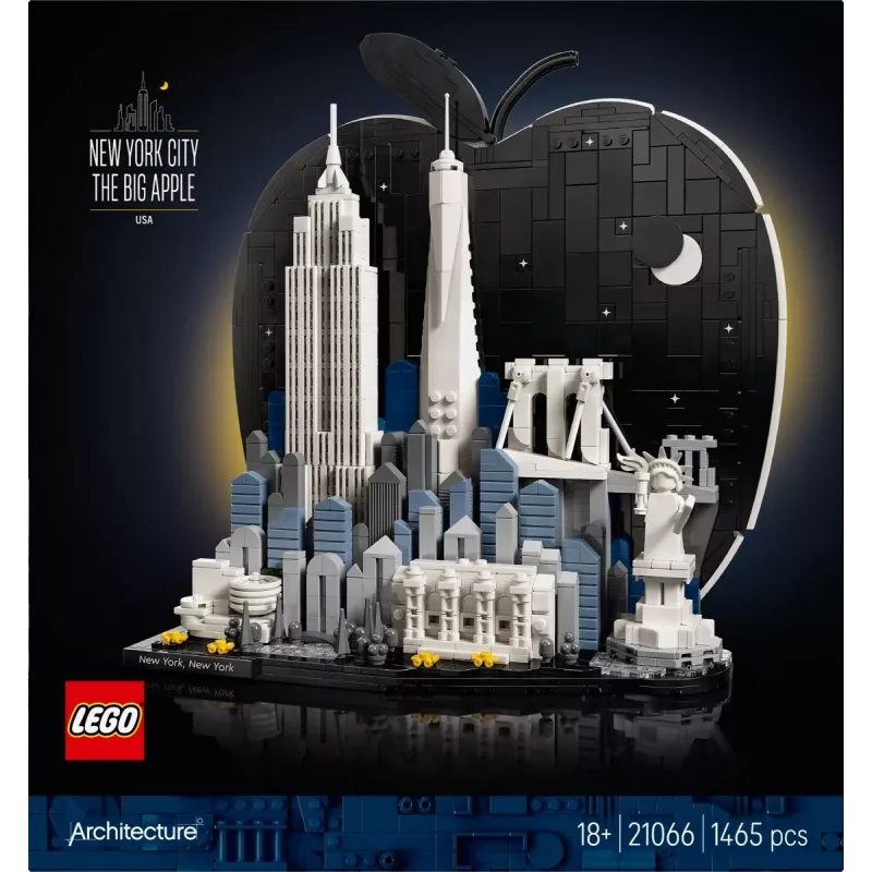LEGO Architecture 21066 Νέα Υόρκη - Το Μεγάλο Μήλο (1465 τεμ.)