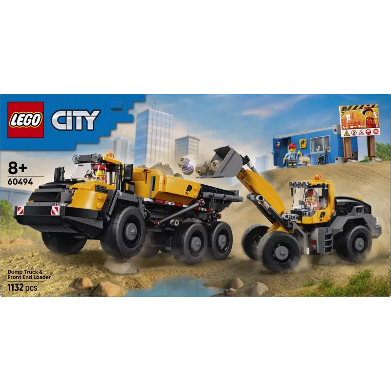 LEGO City 60494 Ανατρεπόμενο φορτηγό & φορτωτής (1132 τεμ.)