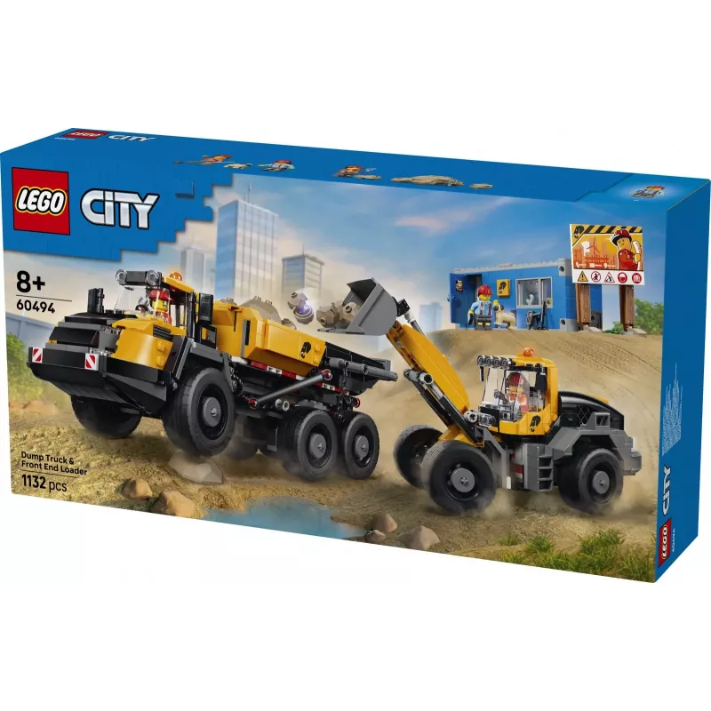 LEGO City 60494 Ανατρεπόμενο φορτηγό & φορτωτής (1132 τεμ.)