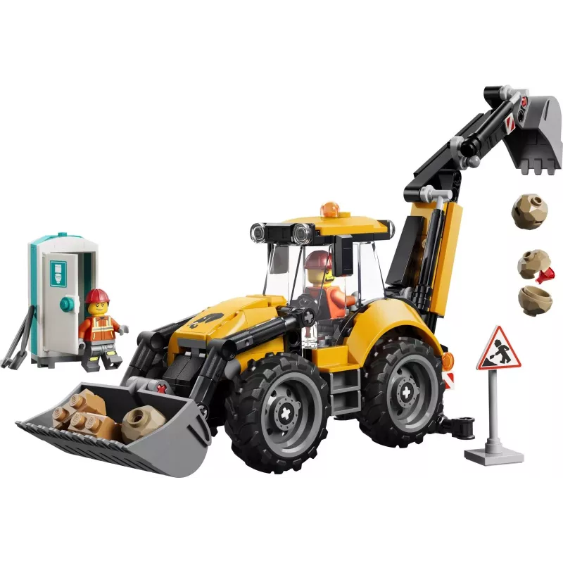 LEGO City 60480 Κίτρινος φορτωτής-εκσκαφέας (301 τεμ.)