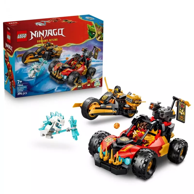 LEGO NINJAGO 71864 Συνδυαστικά οχήματα του Kai και του Cole (394 τεμ.)