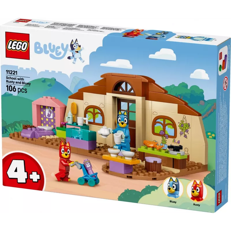 LEGO Bluey 11221 Σχολείο με τον Rusty και τη Bluey (106 τεμ.)