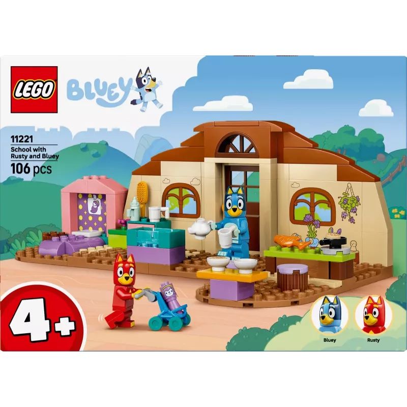 LEGO Bluey 11221 Σχολείο με τον Rusty και τη Bluey (106 τεμ.)