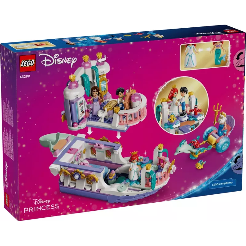 LEGO Disney 43299 Το βασιλικό γαμήλιο σκάφος της Ariel (519 τεμ.)