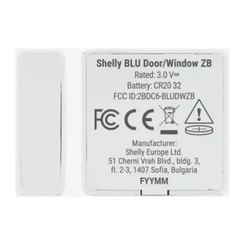 Shelly BLU Door/Window ZB Zigbee Bluetooth έξυπνος αισθητήρας πόρτας/παραθύρου λευκό