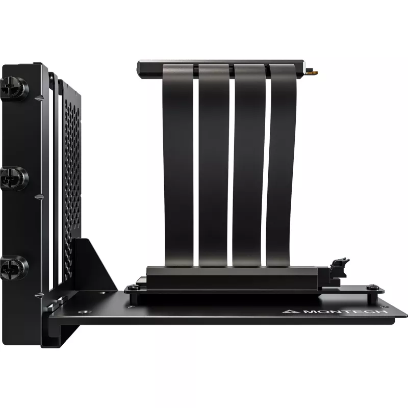 MONTECH Vertical GPU Mounting Kit PCIe 4.0 Καλώδιο Riser Μαύρο 20cm