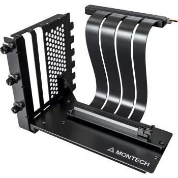 MONTECH Vertical GPU Mounting Kit PCIe 4.0 Καλώδιο Riser Μαύρο 20cm