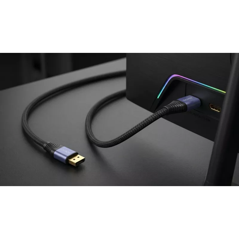 SAVIO CL-211 Καλώδιο DisplayPort 2.1 3m Μαύρο