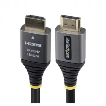StarTech.com 1,5m Premium High Speed HDMI 2.0 Καλώδιο - 4K 60Hz - Μαύρο/Ασημί