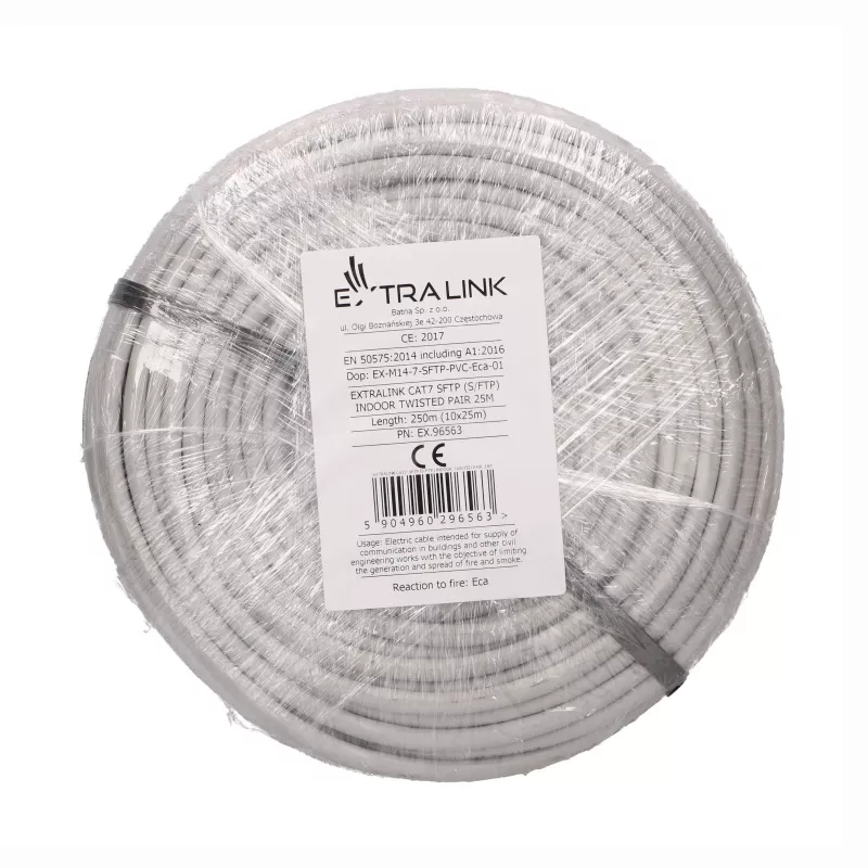EXTRALINK CAT7 S/FTP Indoor Twisted Pair Καλώδιο Δικτύου 25m