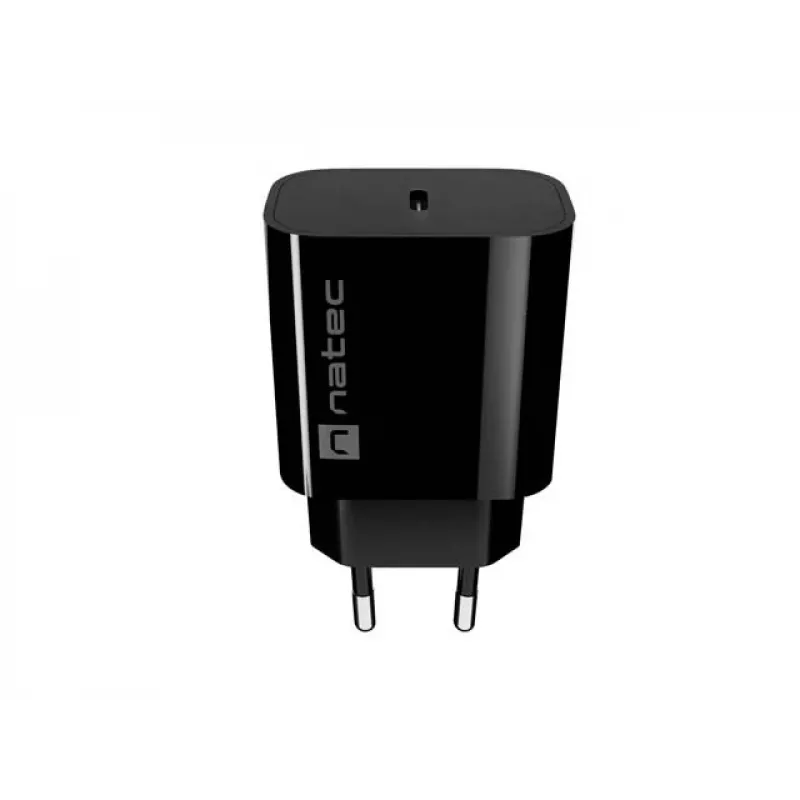 NATEC Ribera Φορτιστής Τοίχου USB-C 20W Μαύρο