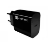 NATEC Ribera Φορτιστής Τοίχου USB-C 20W Μαύρο