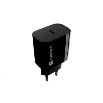 NATEC Ribera Φορτιστής Τοίχου USB-C 20W Μαύρο