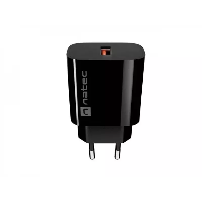 Natec Ribera Φορτιστής Τοίχου USB-A 18W Μαύρο