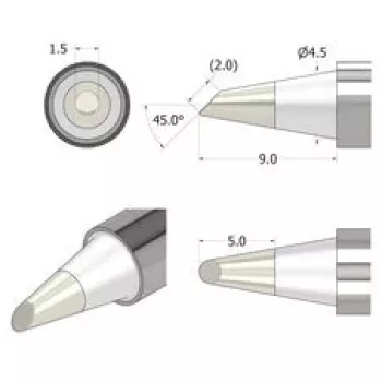 iFixit FixHub Μύτη Κολλητηριού Κωνική-Σμίλη 1,5 mm Ασημί