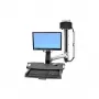 Ergotron StyleView Sit-Stand Combo Σύστημα με Επιφάνεια Εργασίας και Μικρή Μαύρη Βάση CPU
