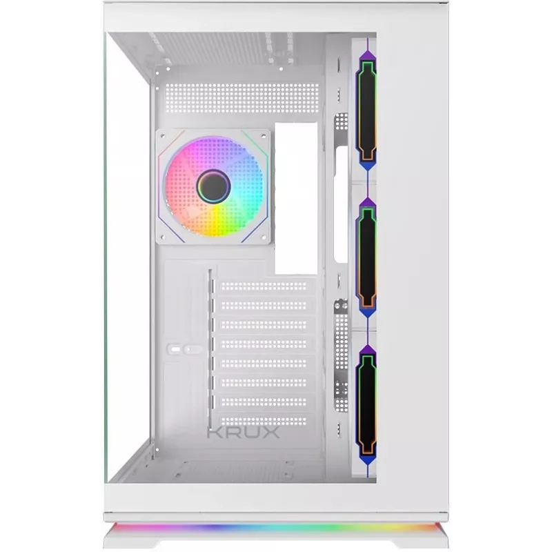 Krux Atron Λευκό Κουτί PC Mid-Tower με ενισχυμένο γυαλί