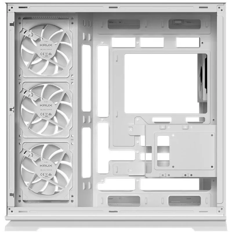 Krux Atron Λευκό Κουτί PC Mid-Tower με ενισχυμένο γυαλί
