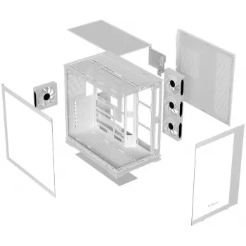 Krux Atron Λευκό Κουτί PC Mid-Tower με ενισχυμένο γυαλί