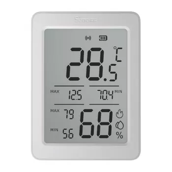 SONOFF AirGuard TH SNZB-02DR2 ZigBee Αισθητήρας Θερμοκρασίας και Υγρασίας LCD
