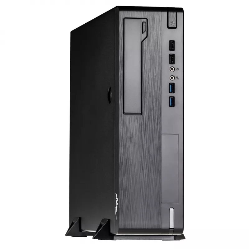 Akyga AK-502-02BK Κουτί PC SFF, Micro-ATX / Mini-ITX, 2x USB 3.0, χωρίς τροφοδοτικό, μαύρο