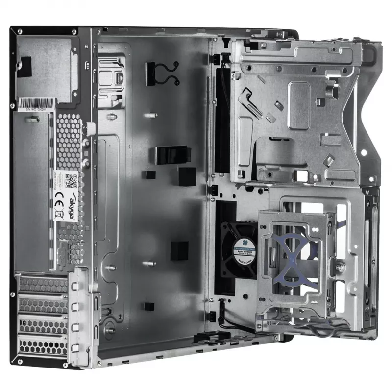 Akyga AK-502-02BK Κουτί PC SFF, Micro-ATX / Mini-ITX, 2x USB 3.0, χωρίς τροφοδοτικό, μαύρο