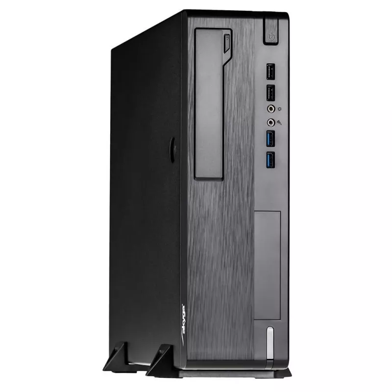 Akyga AK-502-02BK Κουτί PC SFF, Micro-ATX / Mini-ITX, 2x USB 3.0, χωρίς τροφοδοτικό, μαύρο