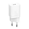 Baseus Super Si Γρήγορος φορτιστής 20W USB-C με καλώδιο (λευκό)