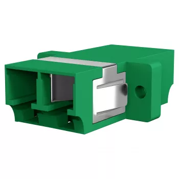 EFB Elektronik 53343.32 LWL-Υποδοχή LC/APC Duplex, OS2 Singlemode, Πράσινο, με Shutter