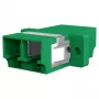 EFB Elektronik 53343.32 LWL-Υποδοχή LC/APC Duplex, OS2 Singlemode, Πράσινο, με Shutter