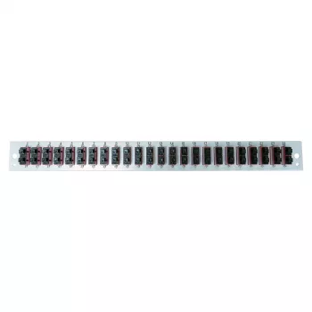 EFB Elektronik Εξοπλισμένο Front Panel με 24 x SC Duplex Υποδοχή OM4 Κάθετο, Μαύρο