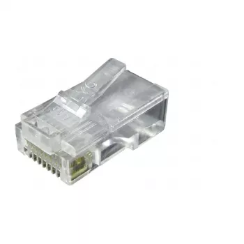 EFB-Elektronik RJ45 UTP Modular Βύσμα αρσενικό E-MO 8/8 SR, 100 τεμ., διαφανές