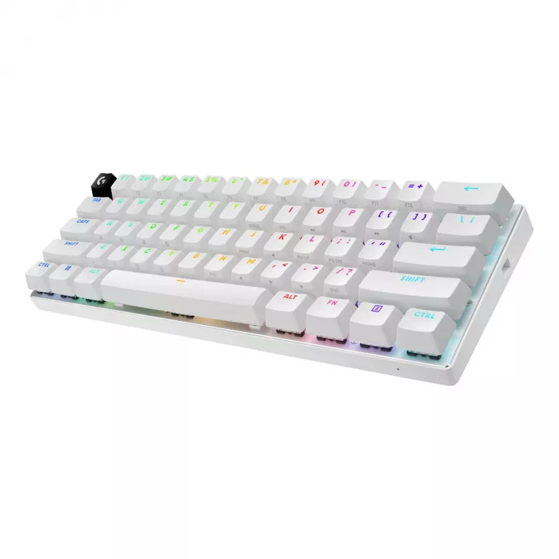 Logitech G PRO X 60 LIGHTSPEED Wireless Gaming Keyboard 60% Compact - Tactile - Λευκό - QWERTY International English