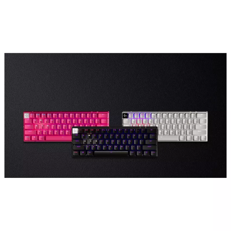 Logitech G PRO X 60 LIGHTSPEED Wireless Gaming Keyboard 60% Compact - Tactile - Λευκό - QWERTY International English