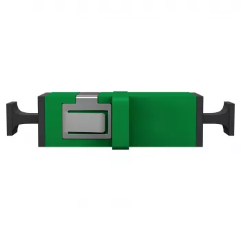 EFB Elektronik SC/APC Simplex Singlemode ζεύκτης οπτικής ίνας με καπάκι προστασίας σκόνης, Πράσινο, κεραμικό χιτώνιο ζιρκονίου