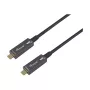 Equip USB-C 3.2 σε USB-C Active Optical Καλώδιο 8K PD60W 5m Μαύρο