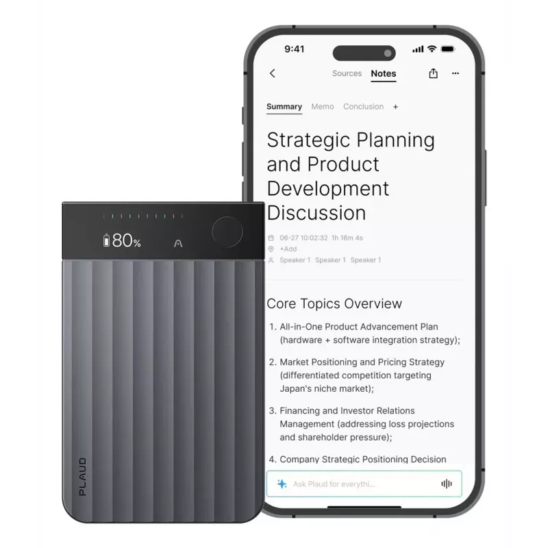 PLAUD Note Pro Voice Recorder 64GB μαύρο