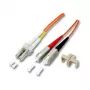 EFB-Elektronik Καλώδιο Patch Οπτικών Ινών LC-SC OM2 1m LSZH Πορτοκαλί