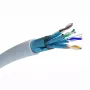 EXTRALINK CAT6A F/FTP Indoor Twisted Pair Καλώδιο 50m Γκρι