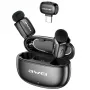 AWEI MK5 Duo Ai-Voice μαύρο ασύρματο lavalier μικρόφωνο