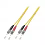 EFB-Elektronik ECOFIBER Duplex Καλώδιο Patch ST-ST OS2 G652D 10m LSZH 3mm Κίτρινο