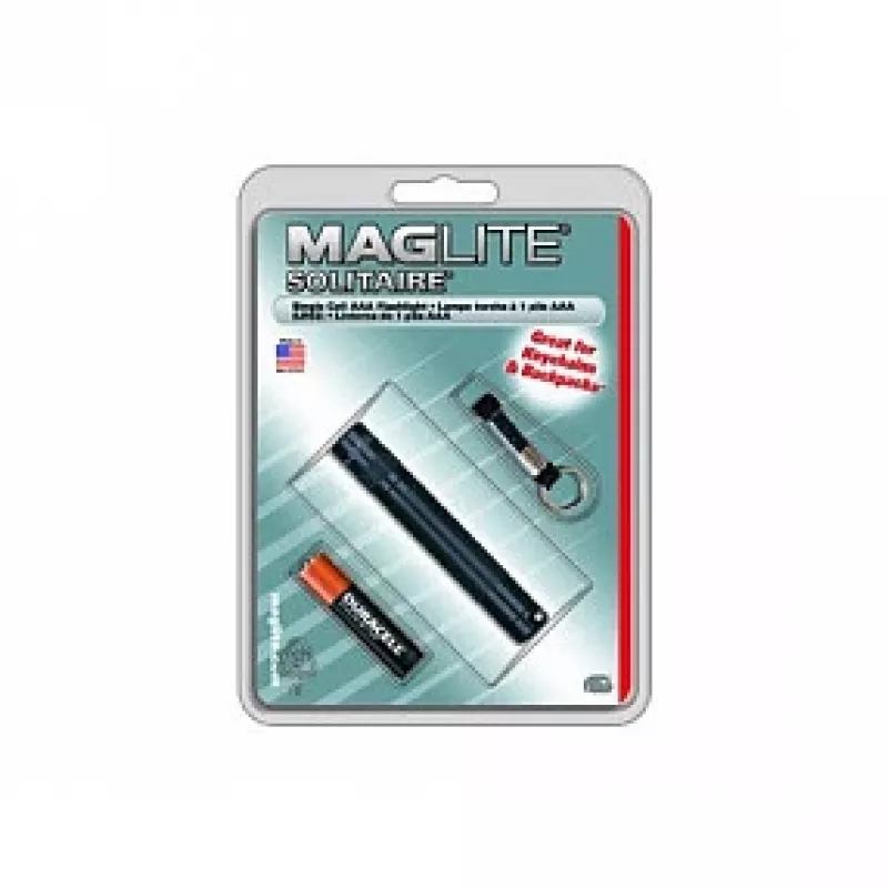 Maglite Solitaire Krypton Mini Φακός Μαύρο 37 Lumen AAA
