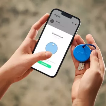 Chipolo POP Bluetooth tracker με αντικαθιστώμενη μπαταρία για iOS & Android, μπλε