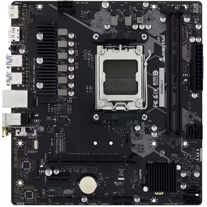 BIOSTAR B650MS2-E Μητρική, AMD AM5, DDR5, Micro ATX
