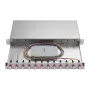 ZVK Easylan LWL Spleißgehäuse Basic 1U 12x LC-Duplex OM4 συρόμενο